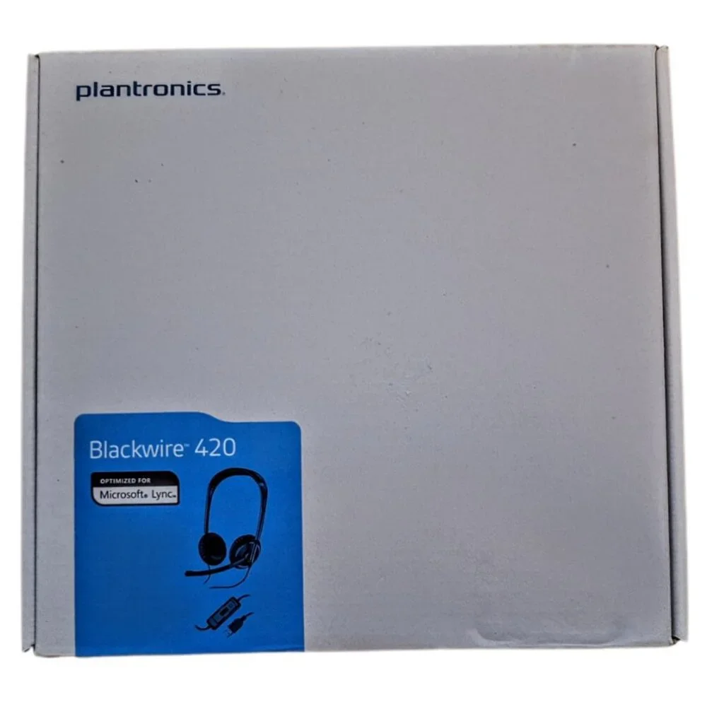 Plantronics Blackwire C420-M Corded Headset Optimized for Microsoft NOB
